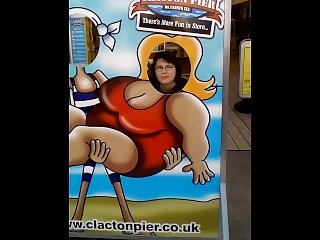 Clacton pier london england girlfriends humor smiley pendulous breasts sex