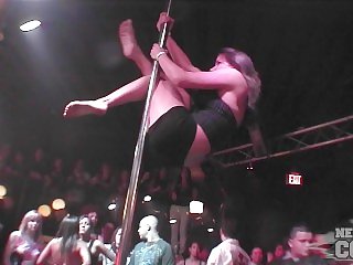 Night in the Club with Stripper Pole Contest